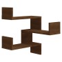 Estanterías de esquina de pared 2uds marrón roble 40x40x50 cm von , Regale und Regale - Ref: Foro24-815209, Preis: 40,64 €, R...