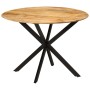 Mesa de comedor madera maciza de mango y acero 110x78 cm von , Küchen- und Esstische - Ref: Foro24-338454, Preis: 235,79 €, R...
