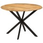 Mesa de comedor madera maciza de mango y acero 110x78 cm von , Küchen- und Esstische - Ref: Foro24-338454, Preis: 235,79 €, R...