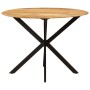 Mesa de comedor madera maciza de mango y acero 110x78 cm von , Küchen- und Esstische - Ref: Foro24-338454, Preis: 235,79 €, R...