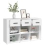 Aparador de madera contrachapada blanco 100x30x59,5 cm von , Sideboards - Ref: Foro24-821004, Preis: 122,13 €, Rabatt: %