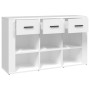Aparador de madera contrachapada blanco 100x30x59,5 cm von , Sideboards - Ref: Foro24-821004, Preis: 122,13 €, Rabatt: %