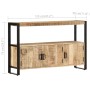Aparador madera maciza de mango 120x30x75 cm de , Aparadores - Ref: Foro24-247923, Precio: 262,56 €, Descuento: %