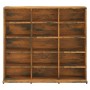 Estantería de CDs contrachapada roble ahumado 102x23x89,5 cm de , Almacenamiento para CD y DVD - Ref: Foro24-815483, Precio: ...