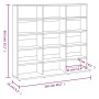 Estantería de CDs contrachapada roble ahumado 102x23x89,5 cm de , Almacenamiento para CD y DVD - Ref: Foro24-815483, Precio: ...