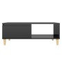 Mesa de centro madera contrachapada negro brillante 90x60x35 cm by , Coffee table - Ref: Foro24-806002, Price: 69,28 €, Disco...