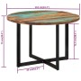 Mesa de comedor madera maciza reciclada 110x75 cm by , Kitchen and dining tables - Ref: Foro24-338480, Price: 230,76 €, Disco...