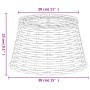 Pantalla para lámpara mimbre marrón Ø38x23 cm von , Lampenschirme - Ref: Foro24-364392, Preis: 39,66 €, Rabatt: %