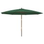 Sombrilla de jardín con poste de madera verde 400x273 cm von , Sonnenschirme - Ref: Foro24-363176, Preis: 151,06 €, Rabatt: %
