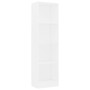 Estantería de 4 niveles madera contrachapada blanca 40x24x142cm von , Bücherregale und Regale - Ref: Foro24-800837, Preis: 61...