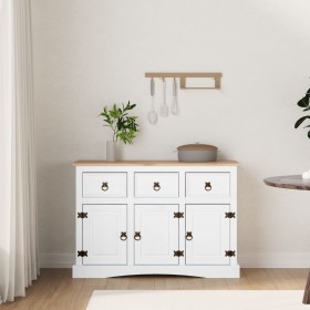 Aparador Corona Range de pino mexicano blanco 132x43x78 cm von , Sideboards - Ref: Foro24-282634, Preis: 341,50 €, Rabatt: %