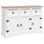 Aparador Corona Range de pino mexicano blanco 132x43x78 cm de , Aparadores - Ref: Foro24-282634, Precio: 350,37 €, Descuento: %