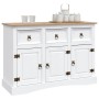 Aparador Corona Range de pino mexicano blanco 132x43x78 cm de , Aparadores - Ref: Foro24-282634, Precio: 350,37 €, Descuento: %