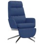 Sillón de relax con reposapiés tela azul de , Sillones - Ref: Foro24-3097528, Precio: 141,65 €, Descuento: %