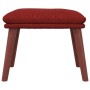 Sillón de relax con taburete tela rojo tinto by , Armchairs - Ref: Foro24-3097879, Price: 163,13 €, Discount: %