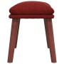 Sillón de relax con taburete tela rojo tinto by , Armchairs - Ref: Foro24-3097879, Price: 163,13 €, Discount: %