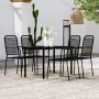 Juego de comedor de jardín 5 piezas negro von , Gartensets - Ref: Foro24-3099139, Preis: 322,49 €, Rabatt: %