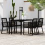 Juego de comedor de jardín 5 piezas negro von , Gartensets - Ref: Foro24-3099151, Preis: 414,95 €, Rabatt: %