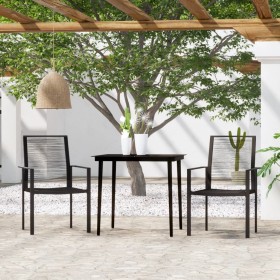 Juego de comedor de jardín 3 piezas negro von , Gartensets - Ref: Foro24-3099203, Preis: 195,11 €, Rabatt: %