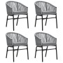 Juego de comedor para jardín 5 piezas ratán sintético gris by , Garden sets - Ref: Foro24-3099234, Price: 406,40 €, Discount: %