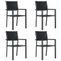 Juego de comedor para jardín 5 piezas negro by , Garden sets - Ref: Foro24-3099276, Price: 308,82 €, Discount: %