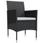 Juego de comedor de jardín 9 piezas con cojines negro by , Garden sets - Ref: Foro24-3099310, Price: 679,57 €, Discount: %