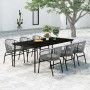 Juego de comedor de jardín 7 piezas ratán sintético gris von , Gartensets - Ref: Foro24-3099255, Preis: 706,57 €, Rabatt: %