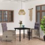 Juego de comedor de jardín 3 piezas con cojines gris y negro de , Conjuntos de jardín - Ref: Foro24-3099359, Precio: 334,86 €