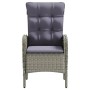 Juego de comedor de jardín 3 piezas con cojines gris y negro de , Conjuntos de jardín - Ref: Foro24-3099359, Precio: 334,86 €