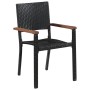 Juego de comedor para jardín 7 piezas negro von , Gartensets - Ref: Foro24-3099423, Preis: 565,94 €, Rabatt: %