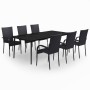 Juego de comedor para jardín 7 piezas negro von , Gartensets - Ref: Foro24-3099399, Preis: 493,57 €, Rabatt: %