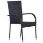 Juego de comedor para jardín 7 piezas negro von , Gartensets - Ref: Foro24-3099399, Preis: 493,57 €, Rabatt: %