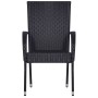 Juego de comedor para jardín 9 piezas negro von , Gartensets - Ref: Foro24-3099400, Preis: 612,13 €, Rabatt: %