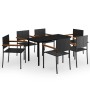 Juego de comedor para jardín 7 piezas negro von , Gartensets - Ref: Foro24-3099416, Preis: 462,86 €, Rabatt: %