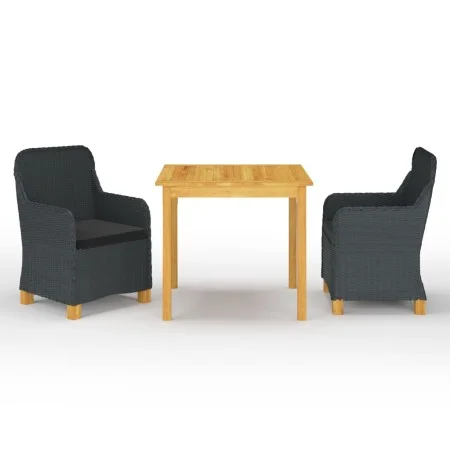 Dark gray 3-piece garden dining set by vidaXL, Garden sets - Ref: Foro24-3067753, Price: 326,22 €, Discount: %
