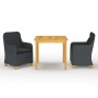 Dunkelgraues 3-teiliges Garten-Essset von vidaXL, Gartensets - Ref: Foro24-3067753, Preis: 330,18 €, Rabatt: %