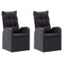 Juego de comedor de jardín 5 piezas con cojines negro by , Garden sets - Ref: Foro24-3099480, Price: 742,15 €, Discount: %