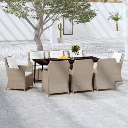 Juego de comedor de jardín 9 piezas marrón von , Gartensets - Ref: Foro24-3099570, Preis: 1,00 €, Rabatt: %