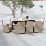 Juego de comedor de jardín 9 piezas marrón von , Gartensets - Ref: Foro24-3099570, Preis: 1,00 €, Rabatt: %