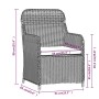 Juego de comedor para jardín 7 piezas con cojines marrón von , Gartensets - Ref: Foro24-3099551, Preis: 1,00 €, Rabatt: %