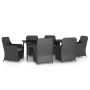 Juego de comedor de jardín 7 piezas con cojines negro von , Gartensets - Ref: Foro24-3099545, Preis: 1,00 €, Rabatt: %