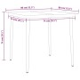 Juego de comedor para jardín 5 piezas negro by , Garden sets - Ref: Foro24-3099620, Price: 251,87 €, Discount: %