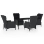 Juego de comedor de jardín 5 piezas gris oscuro by , Garden sets - Ref: Foro24-3099657, Price: 1,00 €, Discount: %