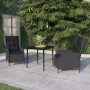 Juego de comedor de jardín 3 piezas gris oscuro von , Gartensets - Ref: Foro24-3099655, Preis: 617,96 €, Rabatt: %