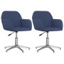 Sillas de comedor giratorias 2 unidades tela azul von , Essstühle - Ref: Foro24-3103042, Preis: 155,03 €, Rabatt: %
