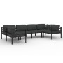 Set muebles de jardín 6 pzas y cojines aluminio gris antracita von , Gartensets - Ref: Foro24-3107811, Preis: 898,23 €, Rabat...