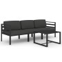 Set muebles de jardín 4 pzas y cojines aluminio gris antracita von , Gartensets - Ref: Foro24-3107776, Preis: 544,17 €, Rabat...