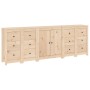 Aparador de madera maciza de pino 230x35x80 cm de , Aparadores - Ref: Foro24-3114084, Precio: 400,32 €, Descuento: %