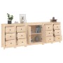 Aparador de madera maciza de pino 230x35x80 cm de , Aparadores - Ref: Foro24-3114084, Precio: 400,32 €, Descuento: %