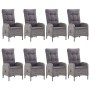 Garden dining set 9 pieces gray by vidaXL, Garden sets - Ref: Foro24-3067869, Price: 1,00 €, Discount: %